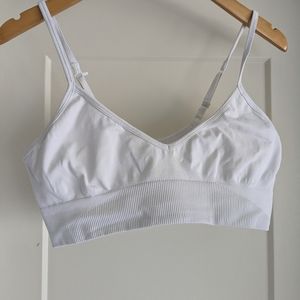 Lululemon white yoga bra